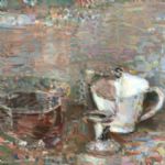 Still life bowl cup wine glass - 