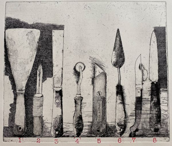 Alan Turnbull, Etching Tools (Knives)