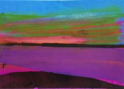 Dina Southwell, Sunset  Purple River - 
