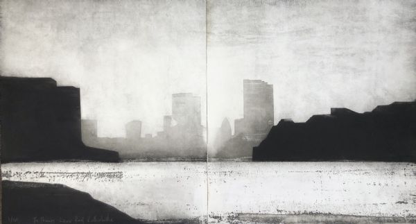 The Thames, Lower Pool Rotherhithe (diptych), 2023