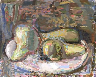 Oliver Soskice, Still life with pears - 
