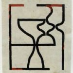 BERNARD McGUIGAN: SCULPTURE, CHRIS HAMER: DRAWINGS AND SCULPTURE -  Chris Hamer
Figure 8 ink on bark paper