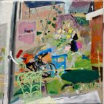 KITTY REFORD Painting as Evidence People in the Garden with Bikes