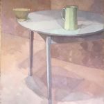 LINDA ADCOCK - Retrospective A Pot on the Edge of a Table