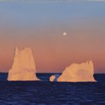 Nick Jones, Icebergs and Moon, Ilulissat, Greenland, 2019 - NICHOLAS JONES