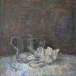 Old wine glass jug shell - 