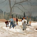 FERGUS HARE - New Paintings Snow Scene #8 (2021)
Acrylic on linen